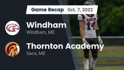 Recap: Windham  vs. Thornton Academy 2022