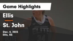 Ellis  vs St. John  Game Highlights - Dec. 4, 2023