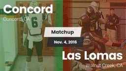 Matchup: Concord  vs. Las Lomas  2016