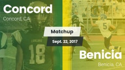 Matchup: Concord  vs. Benicia  2017