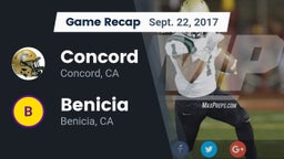 Recap: Concord  vs. Benicia  2017