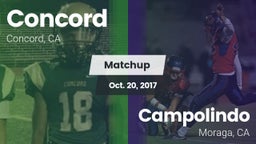 Matchup: Concord  vs. Campolindo  2017