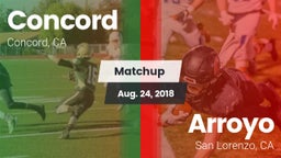Matchup: Concord  vs. Arroyo  2018