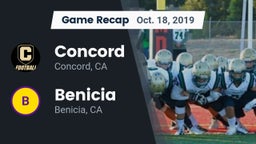 Recap: Concord  vs. Benicia  2019