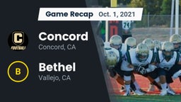Recap: Concord  vs. Bethel  2021