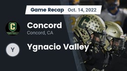 Recap: Concord  vs. Ygnacio Valley 2022