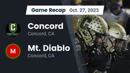 Recap: Concord  vs. Mt. Diablo  2023