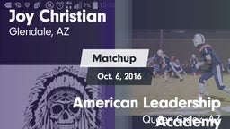 Matchup: Joy Christian vs. American Leadership Academy 2016