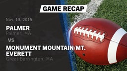 Recap: Palmer  vs. Monument Mountain/Mt. Everett  2015