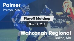 Matchup: Palmer vs. Wahconah Regional  2016