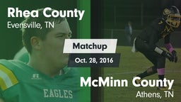 Matchup: Rhea County vs. McMinn County  2016