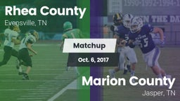 Matchup: Rhea County vs. Marion County  2017