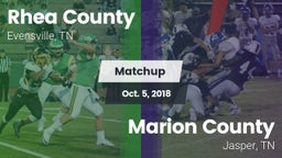 Matchup: Rhea County vs. Marion County  2018
