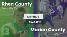 Matchup: Rhea County vs. Marion County  2019