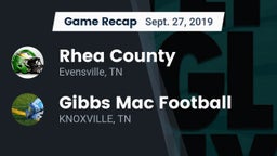 Recap: Rhea County  vs. Gibbs Mac Football 2019