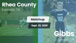 Matchup: Rhea County vs. Gibbs  2020