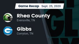 Recap: Rhea County  vs. Gibbs  2020
