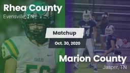 Matchup: Rhea County vs. Marion County  2020