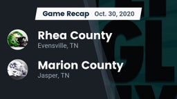 Recap: Rhea County  vs. Marion County  2020