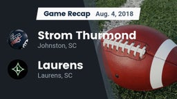 Recap: Strom Thurmond  vs. Laurens  2018