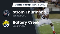 Recap: Strom Thurmond  vs. Battery Creek  2019