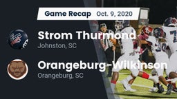 Recap: Strom Thurmond  vs. Orangeburg-Wilkinson  2020