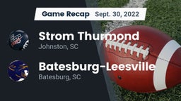 Recap: Strom Thurmond  vs. Batesburg-Leesville  2022