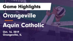 Orangeville  vs Aquin Catholic Game Highlights - Oct. 16, 2019