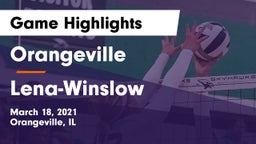 Orangeville  vs Lena-Winslow  Game Highlights - March 18, 2021