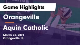 Orangeville  vs Aquin Catholic  Game Highlights - March 23, 2021