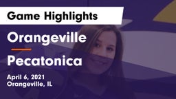 Orangeville  vs Pecatonica  Game Highlights - April 6, 2021