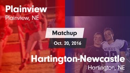 Matchup: Plainview vs. Hartington-Newcastle  2016