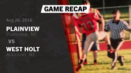 Recap: Plainview  vs. West Holt  2016