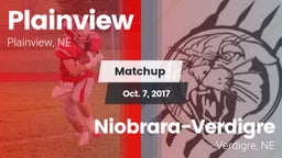 Matchup: Plainview vs. Niobrara-Verdigre  2017