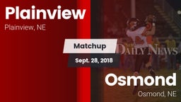 Matchup: Plainview vs. Osmond  2018