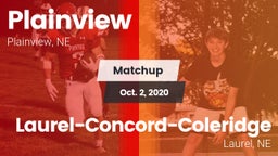 Matchup: Plainview vs. Laurel-Concord-Coleridge  2020
