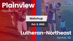 Matchup: Plainview vs. Lutheran-Northeast  2020