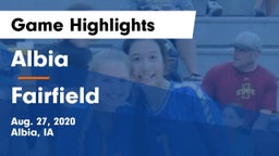 Albia  vs Fairfield  Game Highlights - Aug. 27, 2020