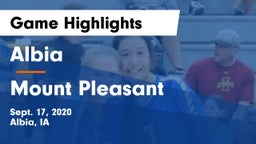 Albia  vs Mount Pleasant  Game Highlights - Sept. 17, 2020