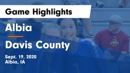 Albia  vs Davis County  Game Highlights - Sept. 19, 2020