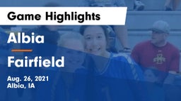Albia  vs Fairfield  Game Highlights - Aug. 26, 2021