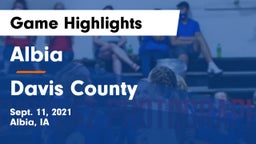 Albia  vs Davis County  Game Highlights - Sept. 11, 2021