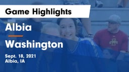 Albia  vs Washington  Game Highlights - Sept. 18, 2021