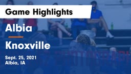 Albia  vs Knoxville  Game Highlights - Sept. 25, 2021