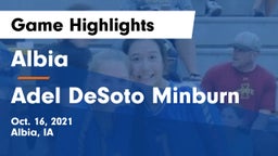 Albia  vs Adel DeSoto Minburn Game Highlights - Oct. 16, 2021