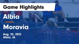Albia  vs Moravia Game Highlights - Aug. 23, 2022