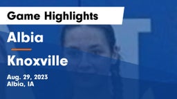 Albia  vs Knoxville  Game Highlights - Aug. 29, 2023