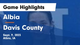 Albia  vs Davis County  Game Highlights - Sept. 9, 2023