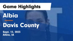 Albia  vs Davis County  Game Highlights - Sept. 12, 2023