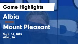 Albia  vs Mount Pleasant  Game Highlights - Sept. 16, 2023